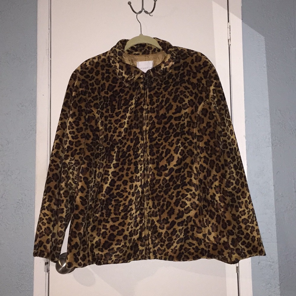 ❗️SOLD❗️Susan Graver Cheetah Jacket